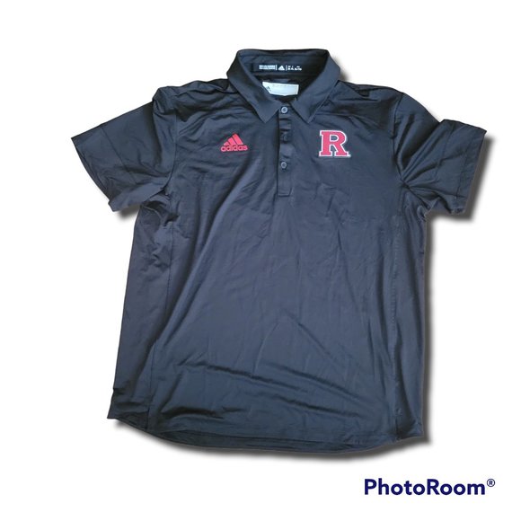 adidas Other - Rutgers Scarlet Knights Adidas Tech Polo Football Coach Shirt Black GE1748 XL 2X